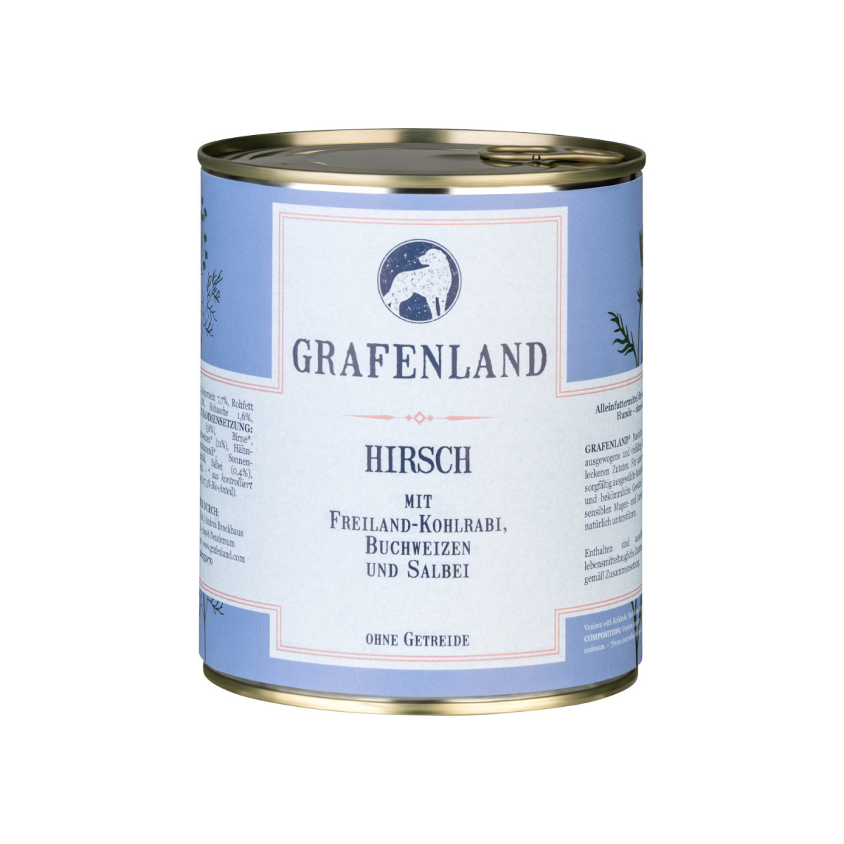 Premium Hirsch Menü für Hunde | 800g