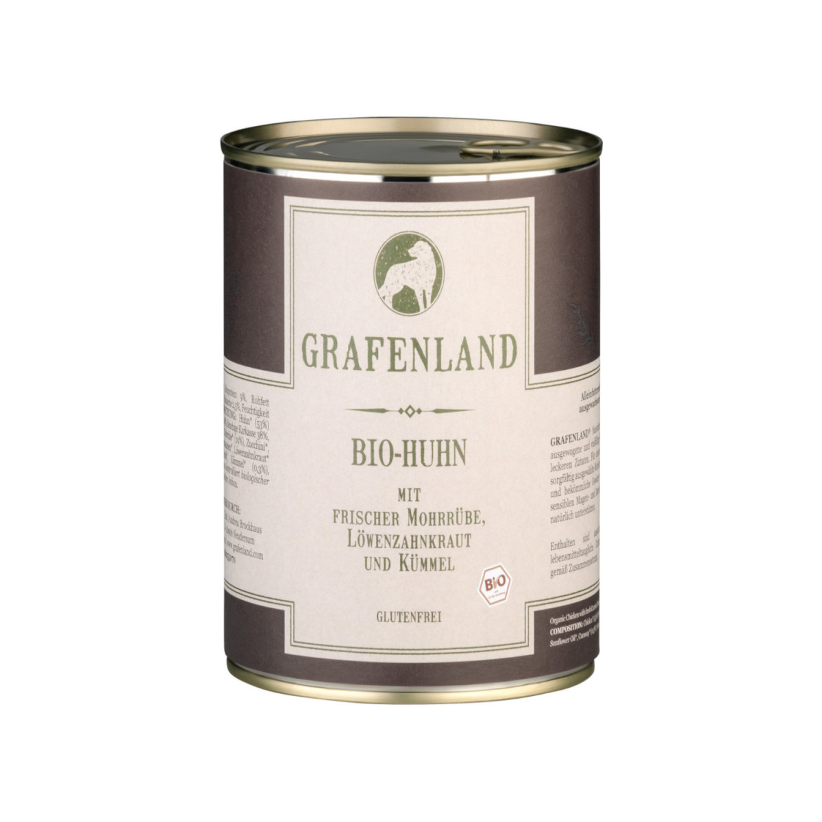 Grafenland Bio-Menü Huhn mit Mohrrübe und...