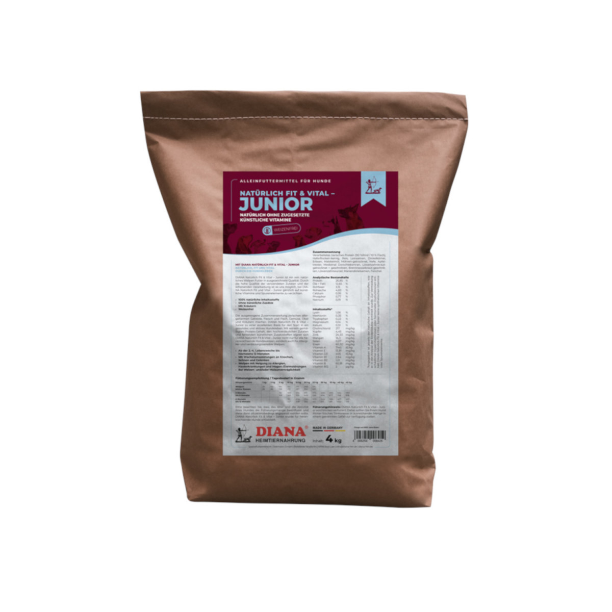 Diana Trockenfutter Natürlich - Junior | 4kg