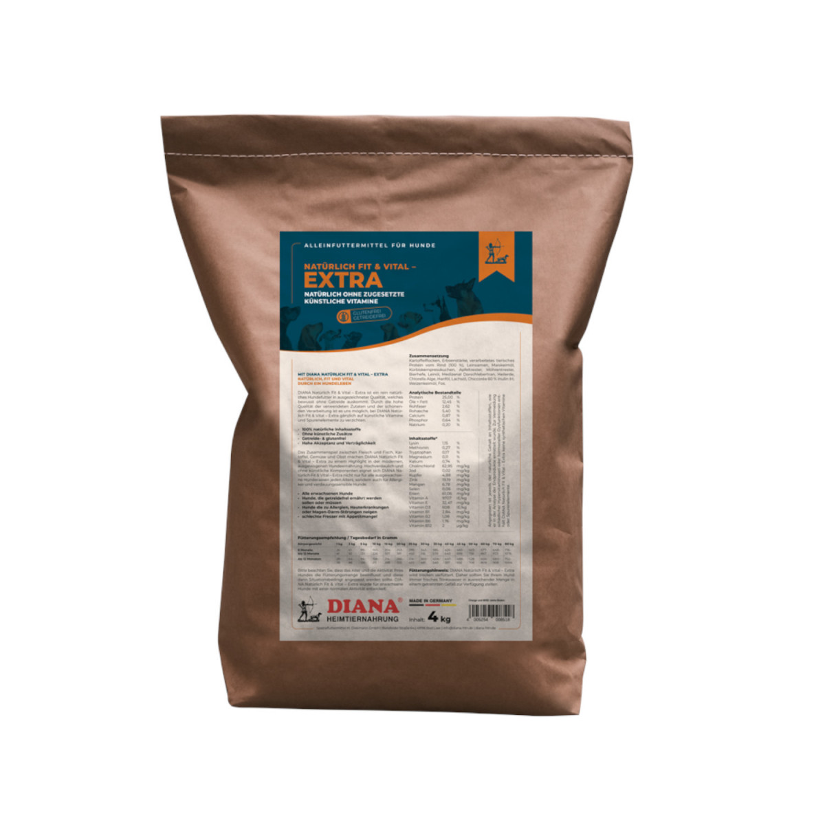 Diana Trockenfutter Natürlich - Extra Rind | 4kg