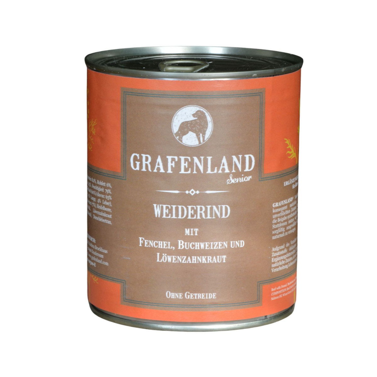 Weiderind für Hundesenioren im Napf mit Fenchel,...
