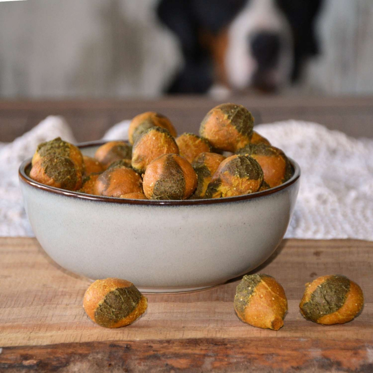 Vegetarisches Hundekonfekt Gartenglück mit Spirulina...